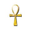 Ankh, Ancient Egyptian symbol of eternal life.